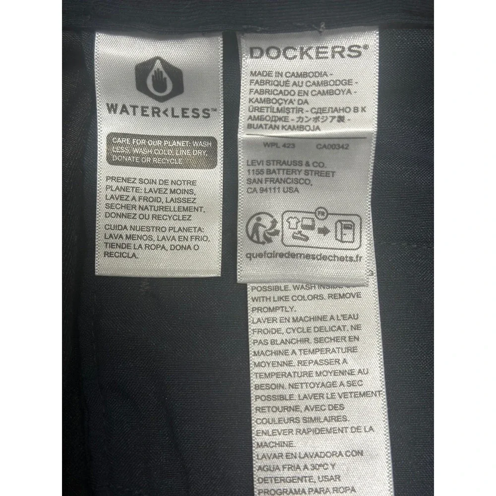 Dockers Comfort‎ Mens 40x30(actual 39x29) relaxed Pleated Stretch Pants  gray